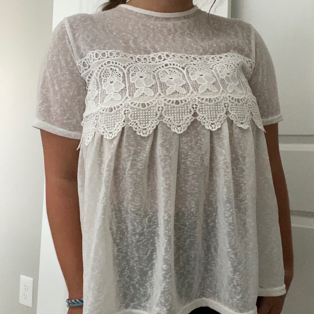 See-through White top from Boohoo - Picture 3 of 5